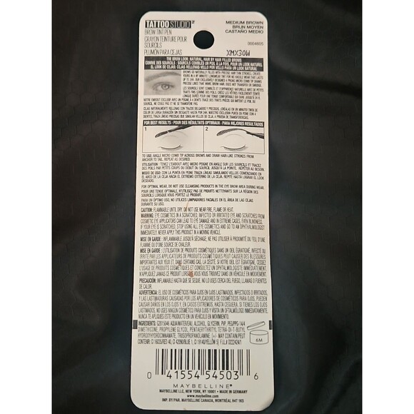 Maybelline ~ Tattoo Studio Eyebrow ~ #360 - Medium Brown - Picture 5 of 7